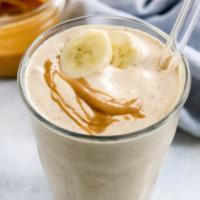 The Morning Fuse Smoothie  · Banana, peanut butter, raw Almonds, almond milk