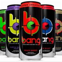 bang energy drink  · 16 oz. Can. Variety of flavors. 