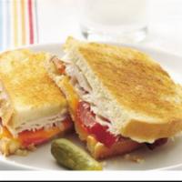 Grilled Cheese With Bacon And Turkey  · Grilled cheese with bacon and Turkey.  Choose your favorite cheese. 