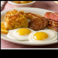 Eggs And Chicken Sausage Patty Platter · Your choice of eggs,home fries, toast of your choice and your choice of home fries,tater tot...