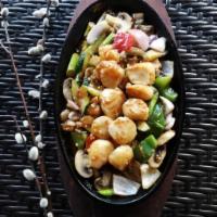 Scallop Hibachi · Served salad and fried rice