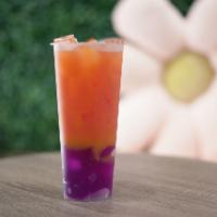 Sunset · Handmade jelly, Green tea, Grapefruit juice, Lime, Lemon