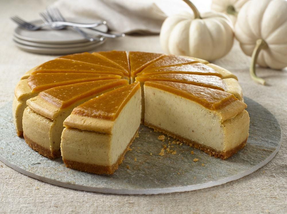 Pumpkin Cheese Cake (Slice) · A cookie crumb base with a pumpkin infused cheesecake, topped with pumpkin butter. *Seasonal