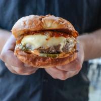 Five Beer Impossible Veggie Burger · *includes fries + Basil Ryeman ketchup. IMPOSSIBLE veggie patty + Extra Easy bun + white che...