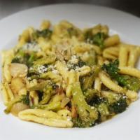 Cavatelli Broccoli · Sauteed broccoli in a garlic, olive oil and white wine sauce.
