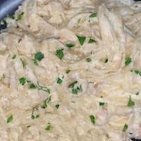 Fettuccine Alfredo · Add protein for an additional charge.