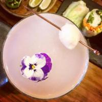 Rose Lychee Martini · Vodka with rose water and lychee puree finished with rose sparkling wine. Must be 21 to purc...