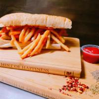 Italian Cheesesteak Sandwich · Green Pepper, Onion, Mayonnaise, Ketchup and French Fries