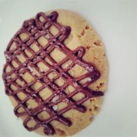 Sea salt peanut butter nutella  · Our peanut butter cookie topped with nutella and sprinkled with sea salt