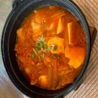 Kimchi Soondubu Soup · Korean spicy kimchi and tofu stew.