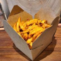 HOME MADE FRIES · Fresh made, straight cut, salty fries