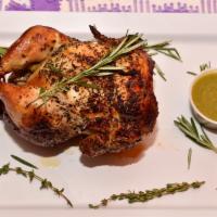 Whole Chicken · All Natural Whole Rotisserie Chicken served with green tomatillo sauce