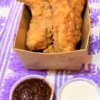 3 Pieces Fingers · served with Dipping sauce of your choice