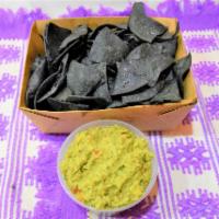 16 oz. Guacamole with Chips · A creamy dip made from avocado.