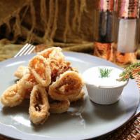 Fried Calamari · Served with chef's tarama sauce and fresh lemon.