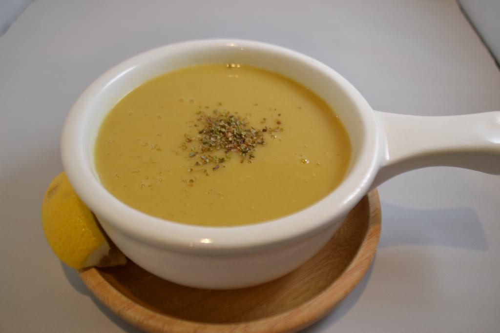 Lentil Soup · A vegetarian blend of red lentils, Turkish seasonings and fresh herbs.