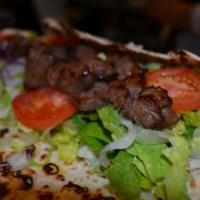 Beef Shish Kebab Wrap · Tender cubes of beef marinated in our chef's unique seasonings and char-grilled to perfectio...