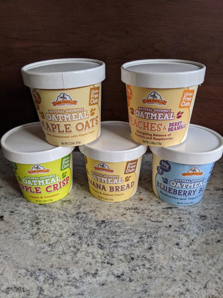 Gourmet Oatmeal Cup · Super premium oatmeal in assorted varieties that is gluten-free, Non-GMO and kosher. Served dry or with hot water only.