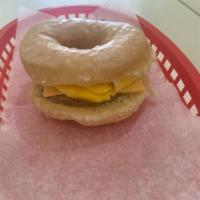Donut Sandwich · Sausage, Ham, Turkey or Bacon with egg and cheese