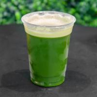 Powerful Powel Juice · Cucumber, spinach, celery, Kale, parsley, lemon.
