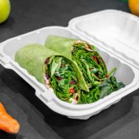 Vegan Wrap · Kale, spinach, cabbage, beets, avocado, tofu, vegganise.