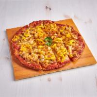 The Primo Classic Pizza · Pepperoni, grilled chicken, mushrooms, onions, banana peppers and extra cheese.