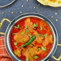 Andhra Chicken Curry. · Spicy boneless chicken dish preparation from the Andhra region of South India.