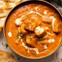 Paneer Tikka Masala. · Cottage cheese cubes in a flavourful creamy onion and tomato-based gravy.