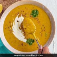 Dal Shorba. · A healthy and light soup made with yellow moong dal and spiced with pepper.