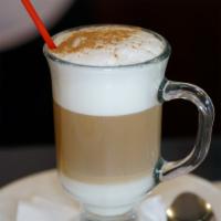 Cappuccino · Shot of espresso and steamed milk.