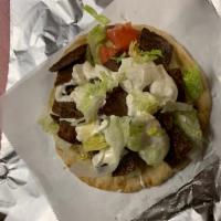 Beef Gyro Sandwich · Come with lettuce tomato red onions and white sauce