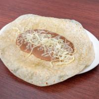 Beans and Cheese Burrito  · Comes with your choice of meat, pico de gallo, sour cream, lettuce, cheese, beans, rice, and...