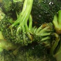 118. Broccoli with Garlic Sauce · With white rice. Hot and spicy.