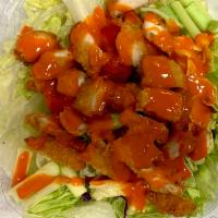 Buffalo Chicken Salad · Iceberg, tomato, celery and bleu cheese dressing.