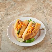 Grilled Chicken Sandwich · Dark meat. Grilled chicken with mayo, butter, cucumber, julienne carrots, daikon radish and ...