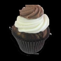 Marble Cupcake · Vanilla and chocolate cake with vanilla and chocolate buttercream.