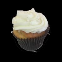 Wedding Cupcake · Vanilla cake with almond extract and almond buttercream.