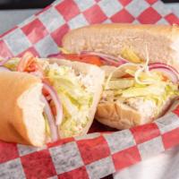#15. The Whitey-James Bulger Sandwich · Chicken salad, lettuce, tomato and red onion.
