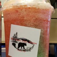 Northern Lights · Pomegranate, lime and Redbull. Served iced or blended.