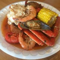 Seafood Combine(2lb) Choose 2 or 3 items seafoods · 2lbs. Comes with potatoes.corn.(2lbs min.order) Choose 2 or 3 items seafoods