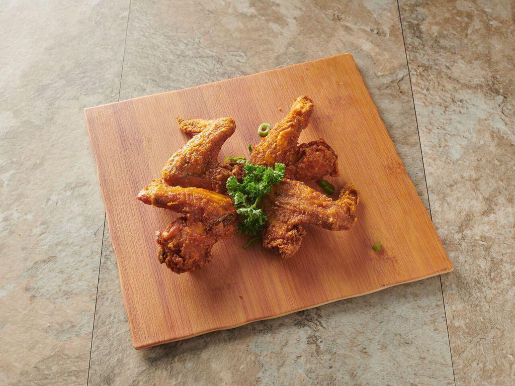 9. Chopped Buffalo Wings · 4 pieces. Hot and spicy.