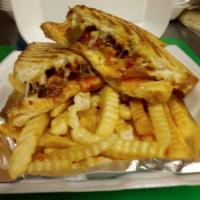 Angry  Chick Melt · Homeade crispy chicken, bacon, jalapeno peppers, cheddar jack cheese mad sauce, grilled gold...