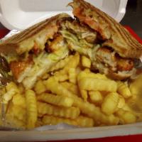 716 Melt  · house madee  griiled or crispy chicken, lettuce, tomato, cheddar Jack cheese, Buffalo wing  ...
