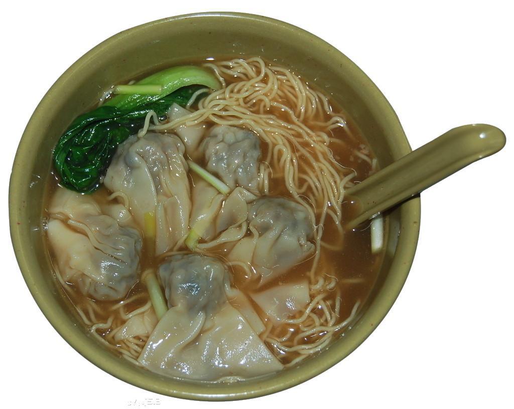 Fresh Shrimp Dumpling Noodle 水饺面 · 6pcs Shrimp Dumplings ,Noodle and Vegetable