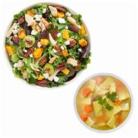 Salad & Soup · Create your own style with your choice of any half salad and small soup.