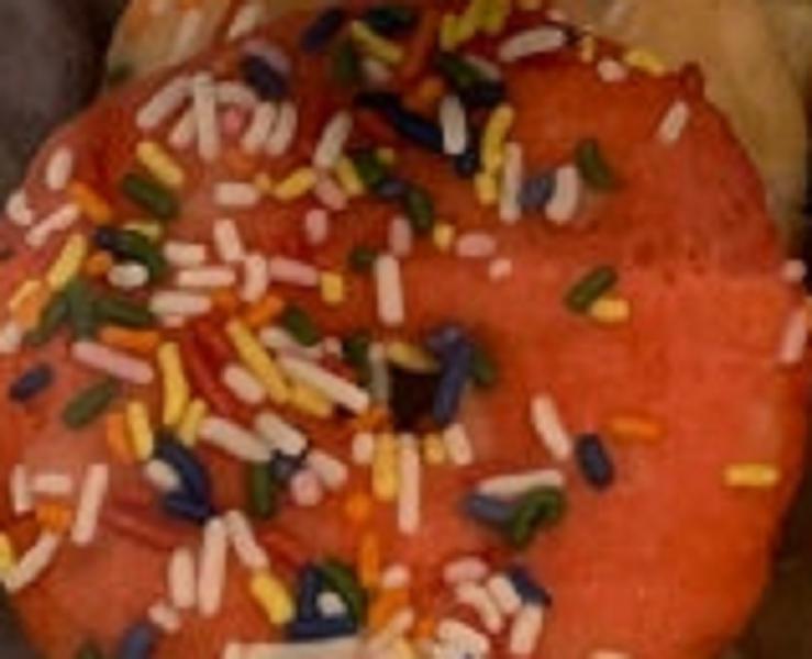 Rose Baked Donut (Vegan) · Baked cake donut Rose- sprinkles not included