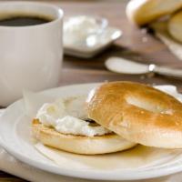 Toasted Bagel With Cream Cheese & Medium Coffee · Toasted Bagel With Cream Cheese & Medium Coffee