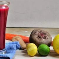 12 Oz Detox Juices For Weight loss- Beet & Boost Your Immunity · Beet, carrot, ginger, apples, lemon