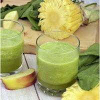 12 Oz Immunity Booster Juices- Antioxidant Juice  · Turmeric, Spinach, carrot, apple, pineapple