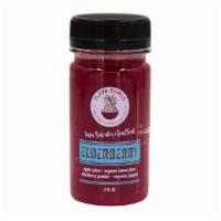 Elderberry Shot · Apple, organic lemon, elderberry and cayenne pepper // helps to boost immunity and reduce in...